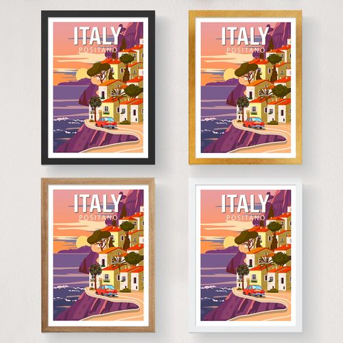 Wallity Poster A3, Italy Positano - 2013 slika 3
