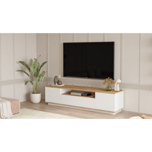 FR7 - AW Atlantic Pine
White TV Stand slika 8