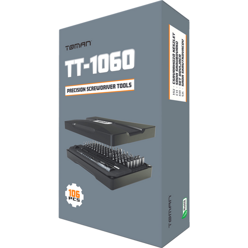 Toman Set alata, precizni odvijači, 106 kom - TT-1060 slika 2