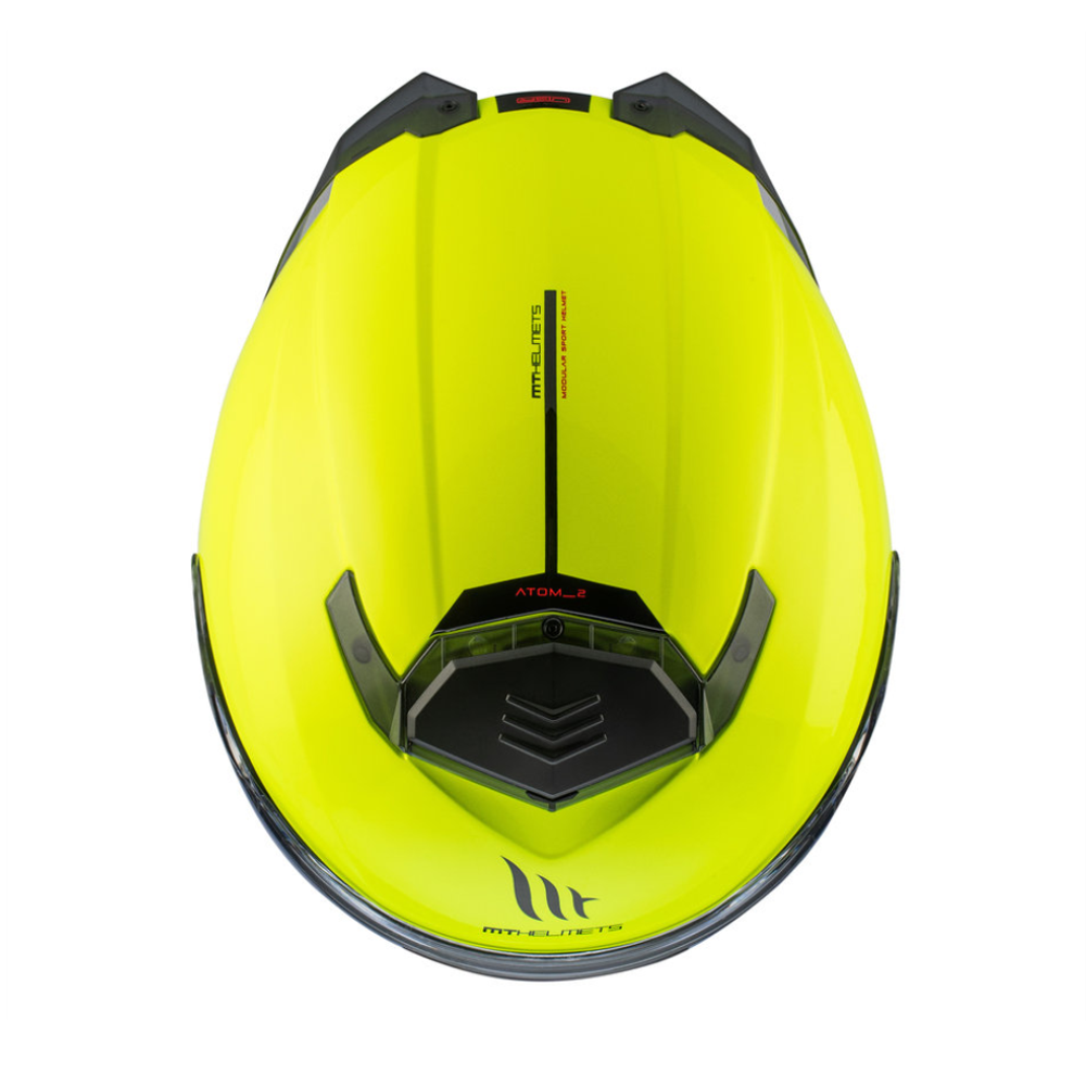 MT Helmets Atom 2 SV Solid A3 Gloss Flour Yellow slika 6