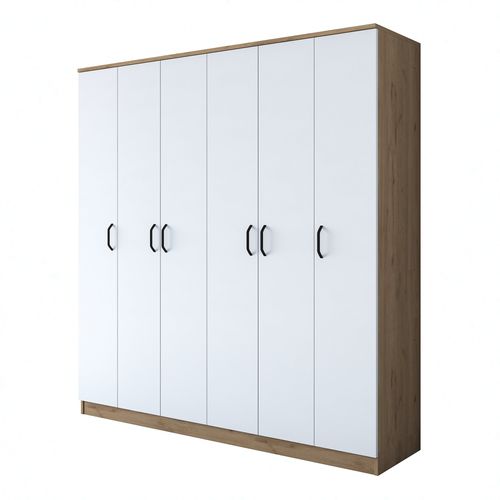 BA114 - 2274 Walnut
White Wardrobe slika 5