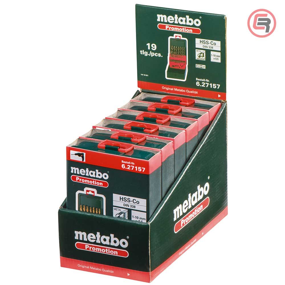 Metabo Garnitura Svrdala Za Metal HSS-Co, 1 - 10 mm / 19 dijelna u Metalnoj Kutiji “SP” – 627157000 slika 2