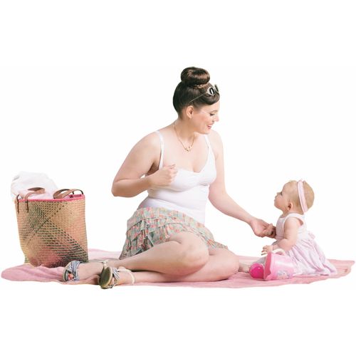 Carriwell Potkošulja za dojenje, bez šavova - bijela, S slika 4