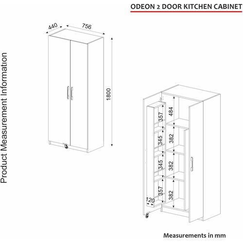 Odeon - White v2 White Bathroom Cabinet slika 9