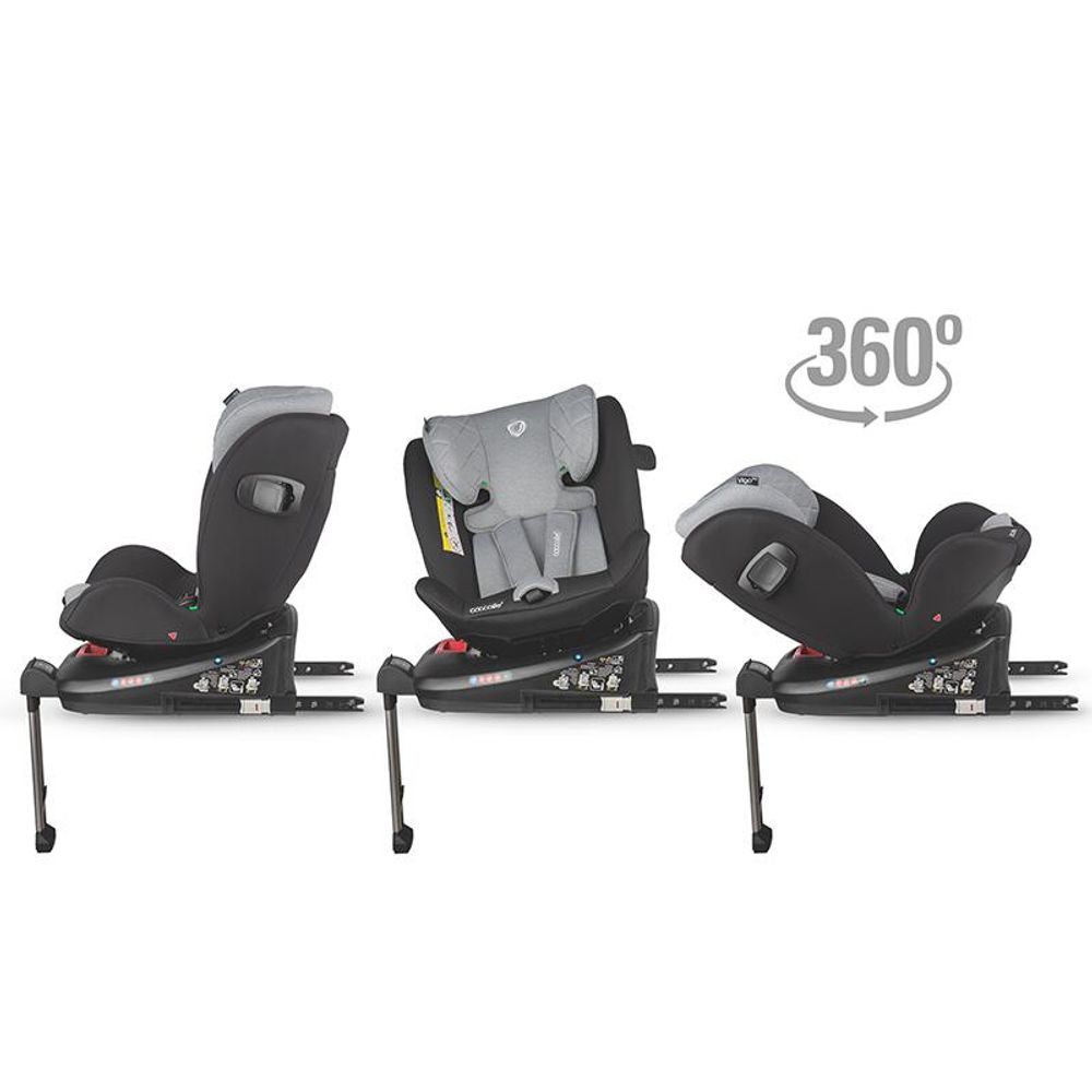 Coccolle® Autosjedalica Vigo iSize 360° 40-150cm Isofix, Diamond Black slika 11