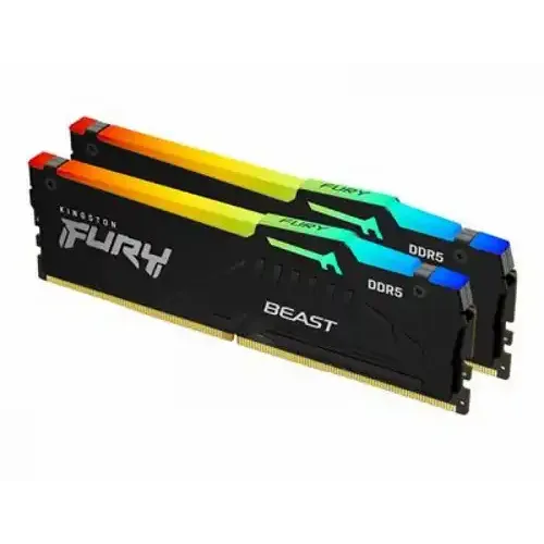 Kingston Fury Beast RGB KF560C30BBAK2-64 Memorija DDR5 64GB (2x32GB) 6000MHz  slika 1