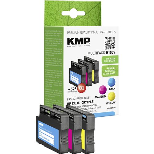 KMP tinta zamijenjen HP 933XL kompatibilan kombinirano pakiranje cijan, purpurno crven, žut H105V 1726,4050 slika 3