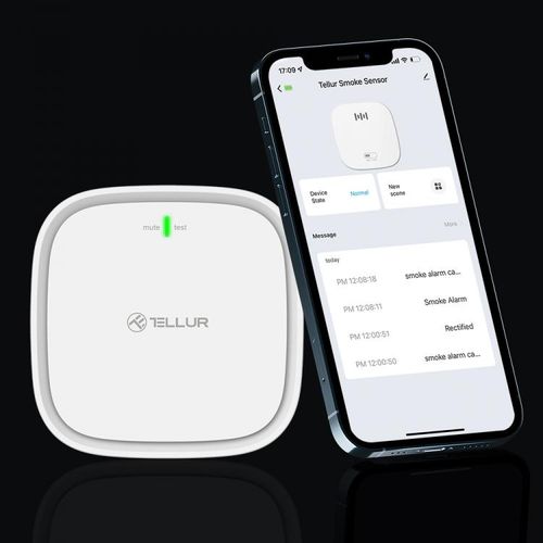 Tellur Smart WiFi gas sensor, bijeli slika 4