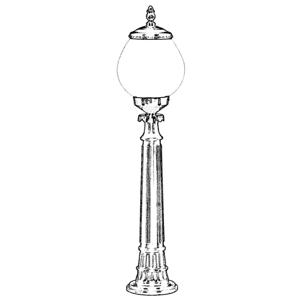 BSU-68194-BSY-BOP Crna i Bijela Vanjska Podna Lampa slika 2