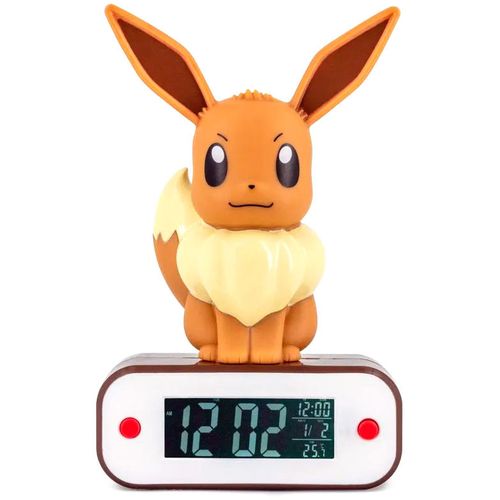 Pokemon Eevee lamp alarm clock slika 2