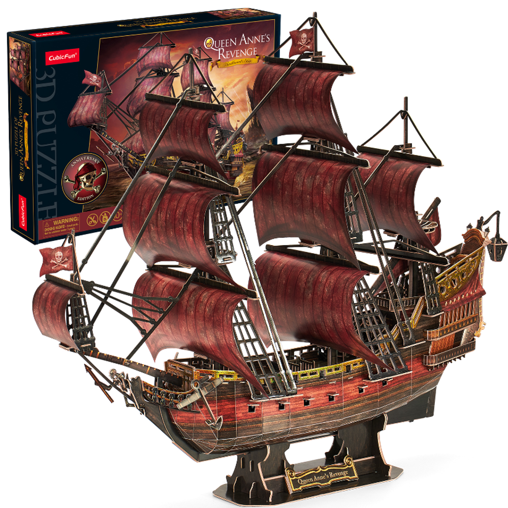 CubicFun CBF240400 3D Puzzle Queen Annes Revenge - Red Edition T4040h slika 1