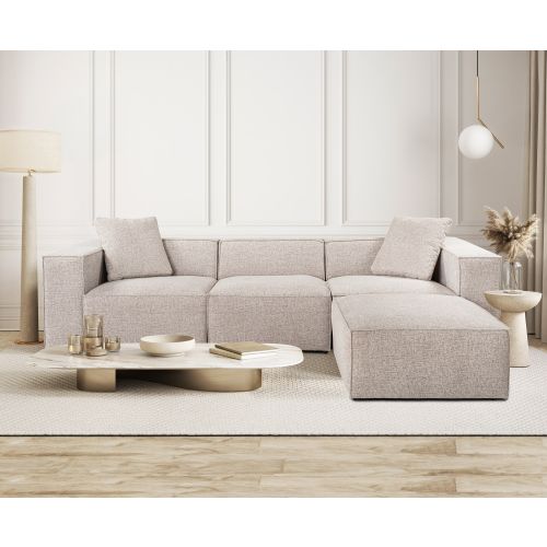 Atelier Del Sofa Lora (L1-O1-1R-POUFFE ) - Mocha Mocha Corner Sofa slika 1