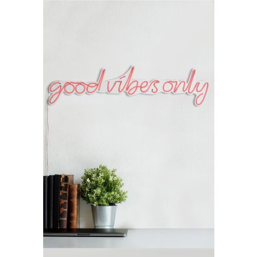 Wallity Zidna dekoracije svijetleća VIBES roza, Good Vibes Only - Pink slika 13