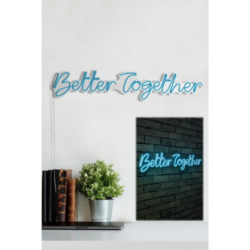 Wallity Ukrasna plastična LED rasvjeta, Better Together - Blue slika 12