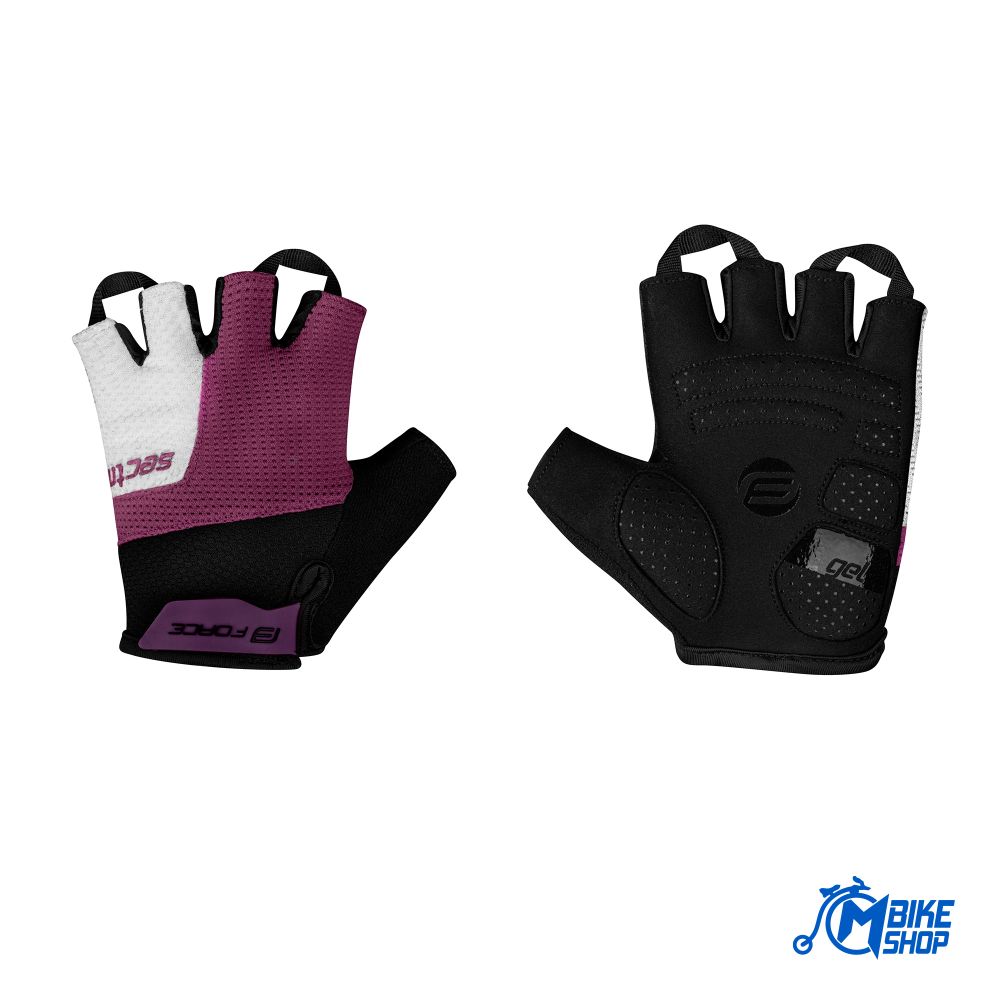 Force Ženske rukavice za biciklizam Sector Lady Gel Black/Purple slika 1