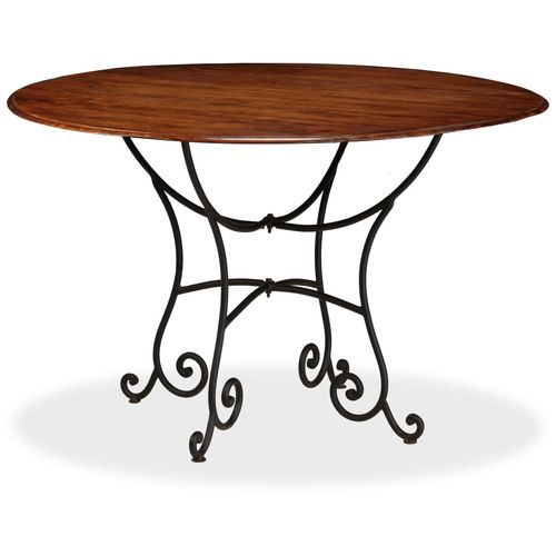 Blagovaonski stol 120x76 cm bagremovo drvo s premazom boje meda slika 43