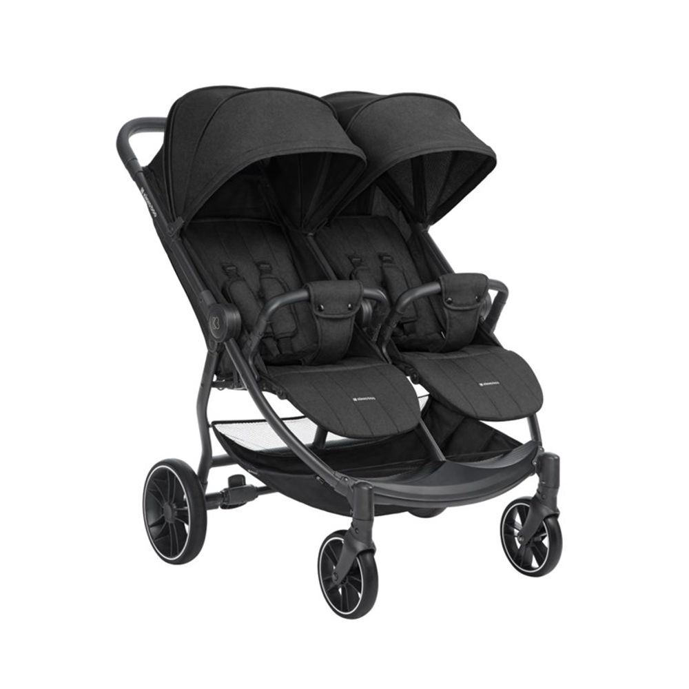Kikka Boo Kolica za blizance Happy 2, Black slika 1