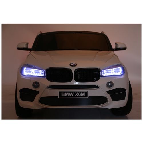 Licencirani BMW X6 M bijeli - dvosjed - auto na akumulator slika 7