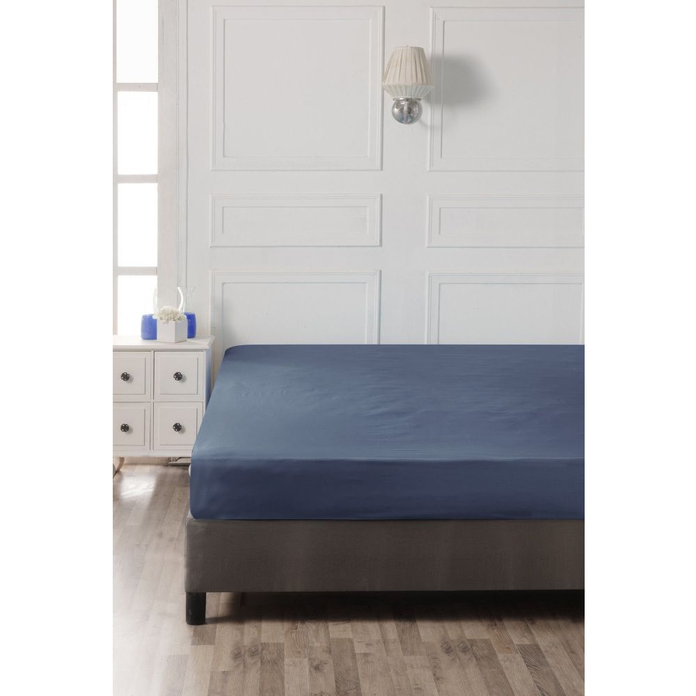 Ranforce Double XL Fitted Sheet - Tamno Plava slika 3