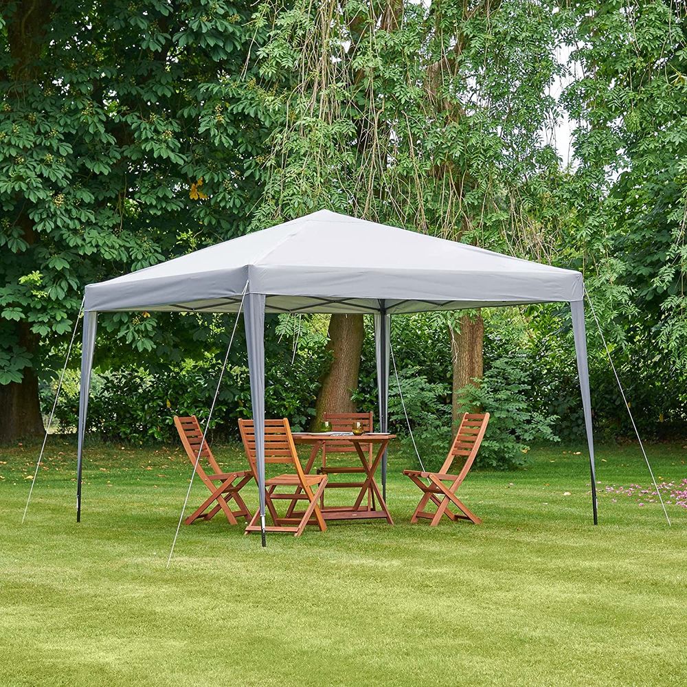 VonHaus Pop-up Paviljon 3x3m Sivi slika 6