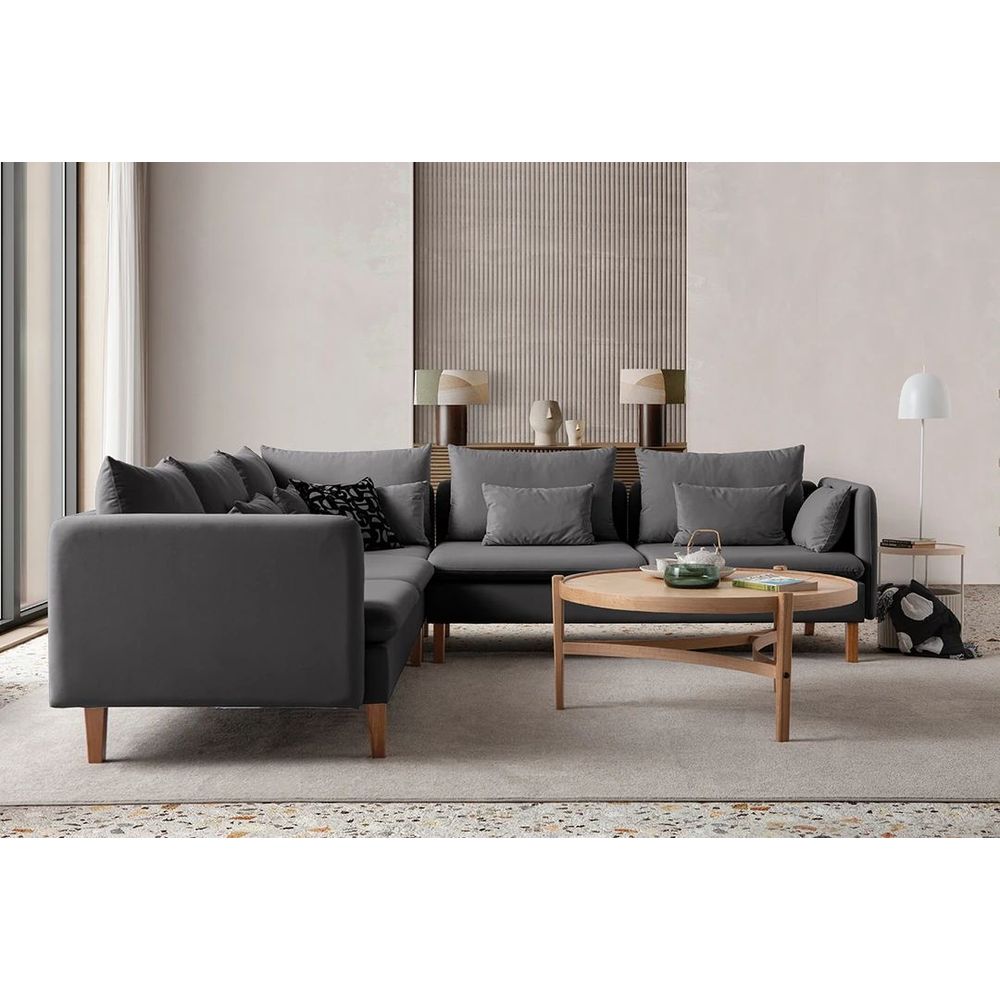 Ugaona Sofa Flexy L - boje: antracit slika 3