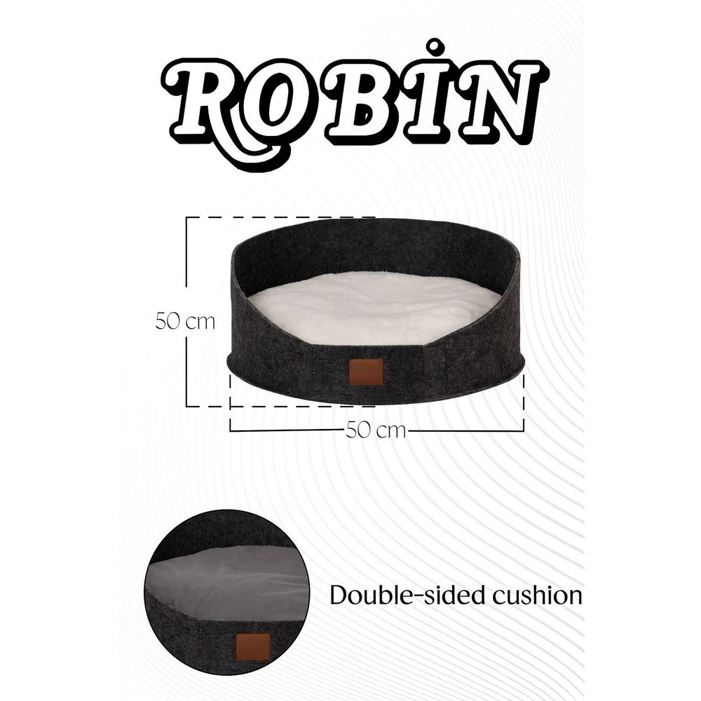 Pet bed Robin, colour: grey slika 4