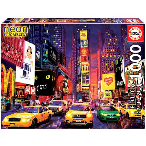Times Square New York Neon puzzle 1000pcs slika 2