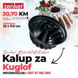 Zenker Kalup za kuglof 22x11.5 cm Black