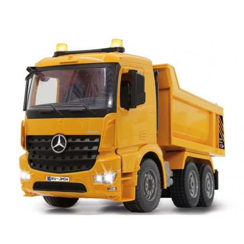 Jamara kamion na daljinsko upravljanje, kiper Mercedes Arocs, žuti 1:20 slika 5