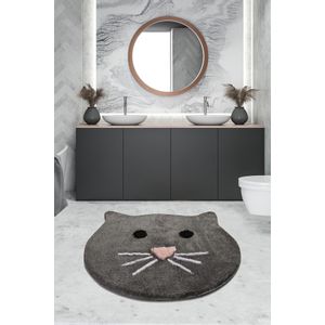 Cat - Anthracite Multicolor Acrylic Bathmat