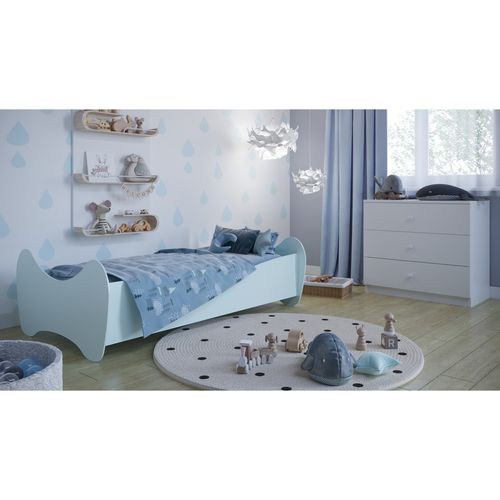 Drveni dječji krevet Lilly - plavi - 140*70 cm slika 2