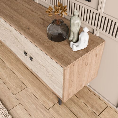 Woody Fashion TV stalak DIAMOND 4042, boja hrasta, boja Travertine slika 6