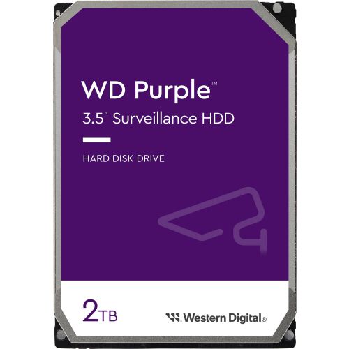 WD Purple 2TB SATA3, 64MB - Hard Disk za Nadzorne Sustave slika 1