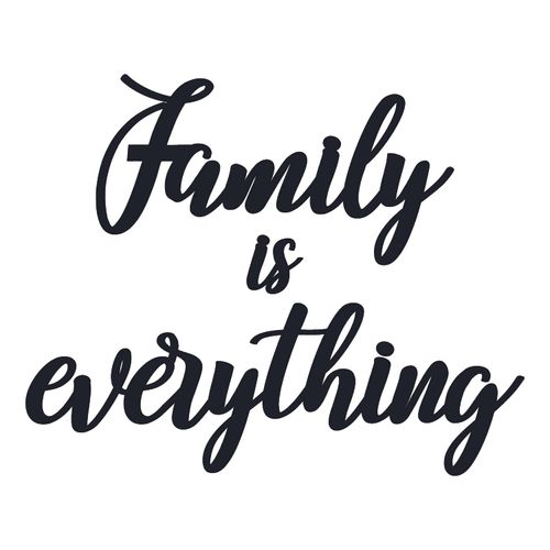 Wallity Zidna dekoracija drvena, Family Is Everything slika 3