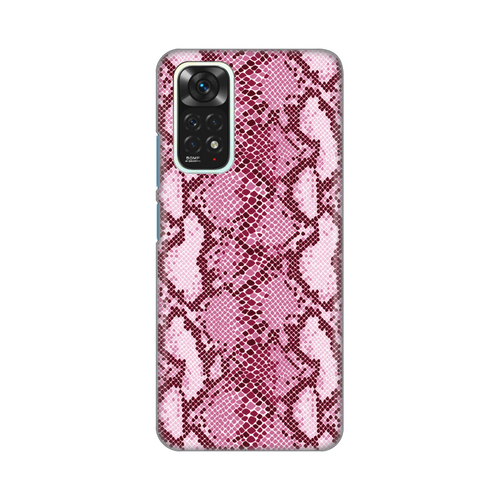 Torbica Silikonska Print za Xiaomi Redmi Note 11/Note 11s Pink Snake slika 1