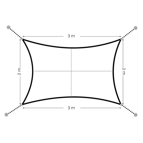 ModernHome suncobran jedro - sivo - 2x3m slika 8