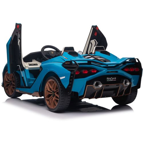 Licencirani auto na akumumulator Lamborghini SIAN 4x100W - dvosjed - plavi slika 5