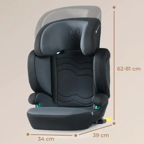 Kinderkraft autosjedalica XPAND 2 i-Size Isofix 100-150 cm, Graphite black slika 6