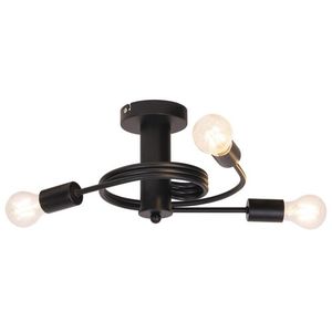 Rabalux Carly plafonska lampa E27 3x15W crna Industrijska rasveta