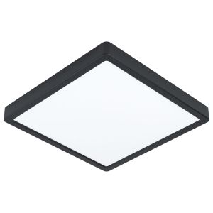 Eglo Fueva 5 Nadgradna LED Lampa, 20W, 2300lm, IP44, 285x285mm, Crna/Čelik/Plastika