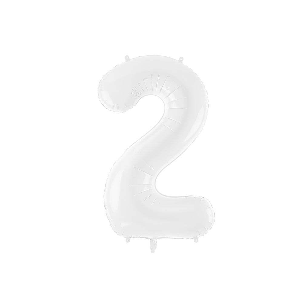 FB130-2 Folijski balon 2 Bijeli 86cm slika 1