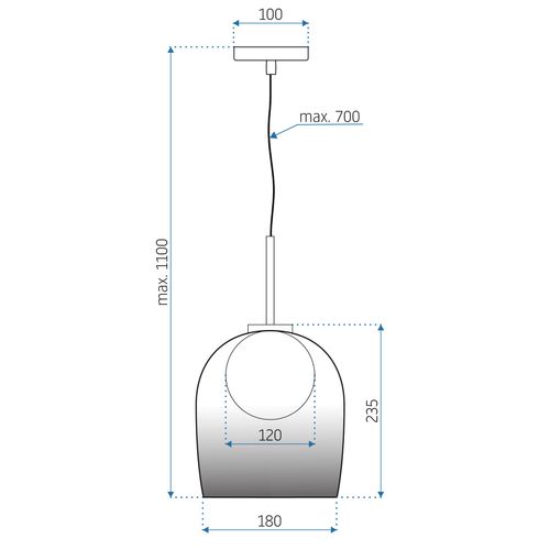 TOOLIGHT Viseća svjetiljka APP1026-1CP slika 15