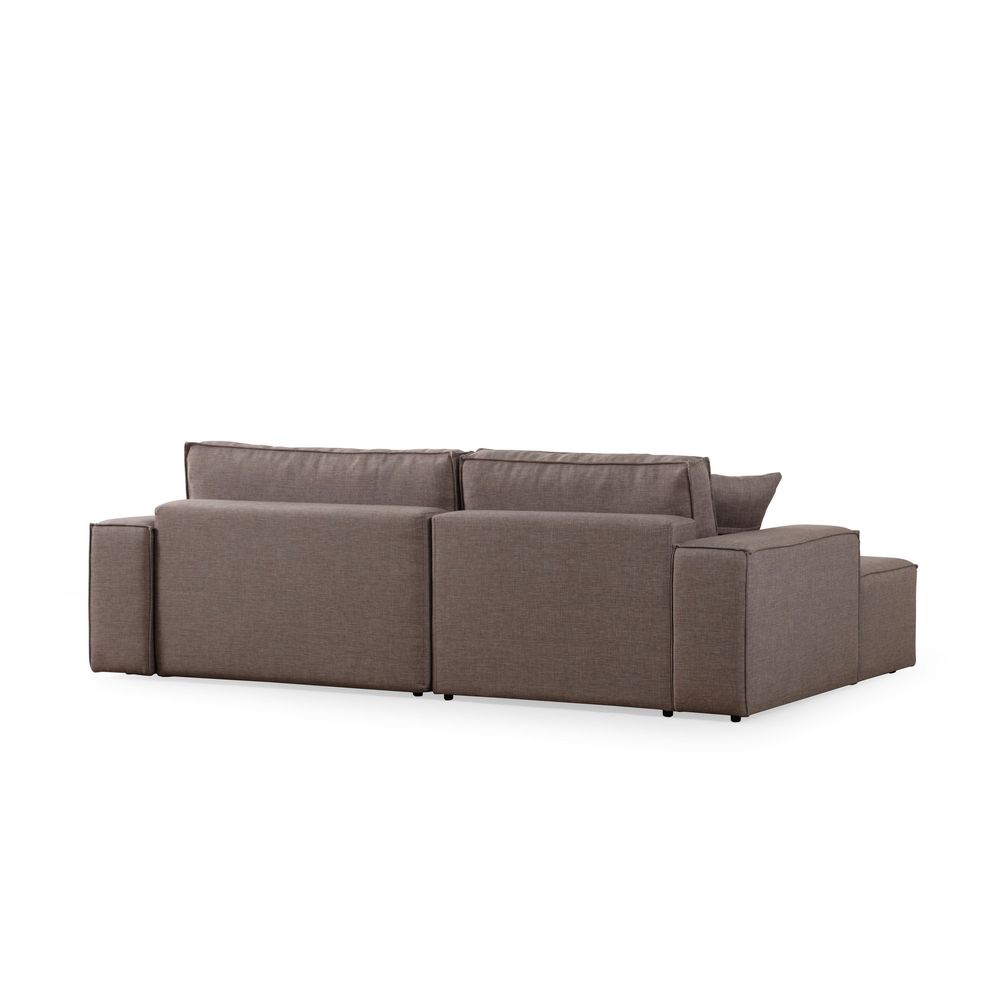 Pırlo Kutni Sofa na Razvlačenje - Smeđa slika 8