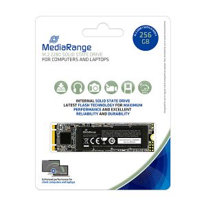 MediaRange M.2 2280 SSD, mSATA, 256GB, black , MR1022
