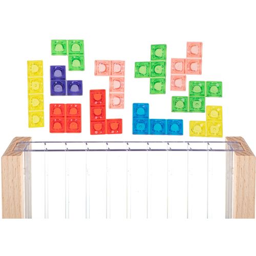 Montessori vertikalni tetris u drvenom okviru slika 4