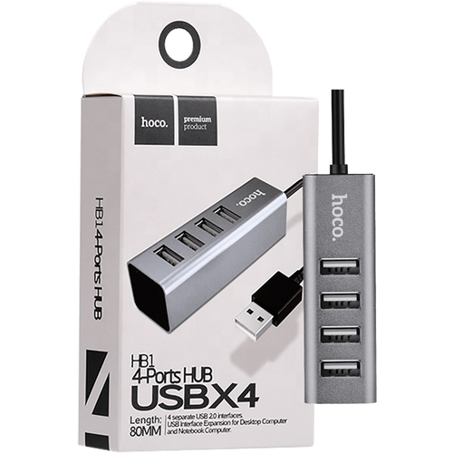 hoco. Konverter HUB USB 2.0 to 4 x USB2.0 - HB1 slika 1