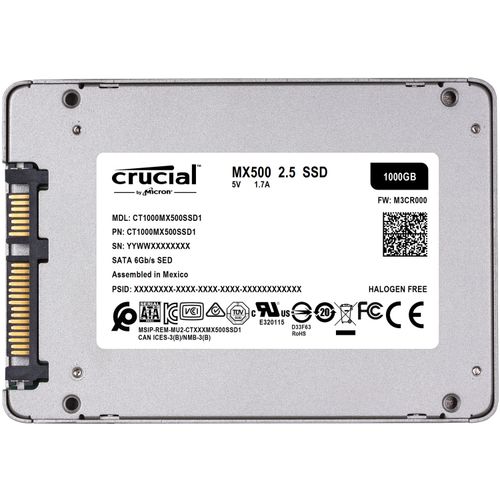 Crucial MX500 1TB SATA 2.5'' Interni SSD s Adapterom slika 2