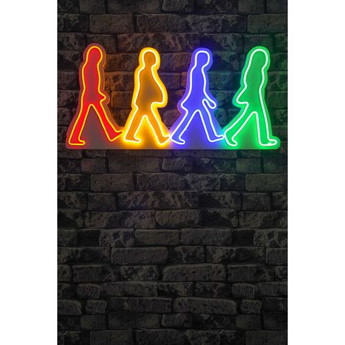 Wallity Ukrasna plastična LED rasvjeta, The Beatles - Multicolor slika 2