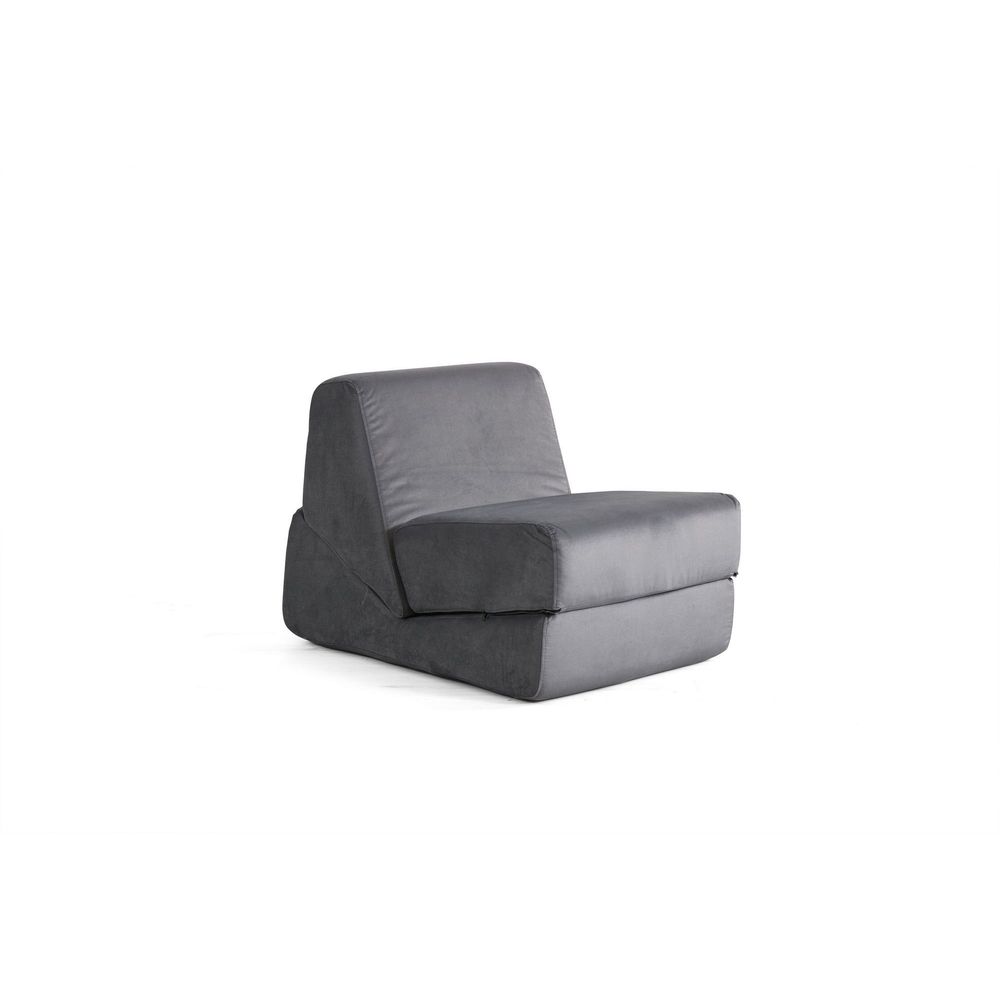 Sofa na razvlačenje za jednu osobu Origami - Siva slika 2