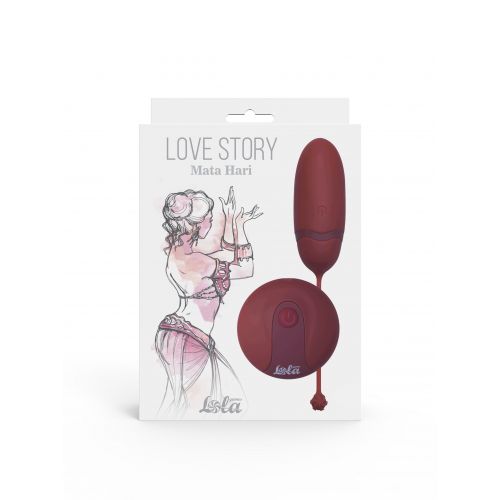 Vibro jaje Lola games Remote Control Love Story Mata Hari Wine Red slika 1